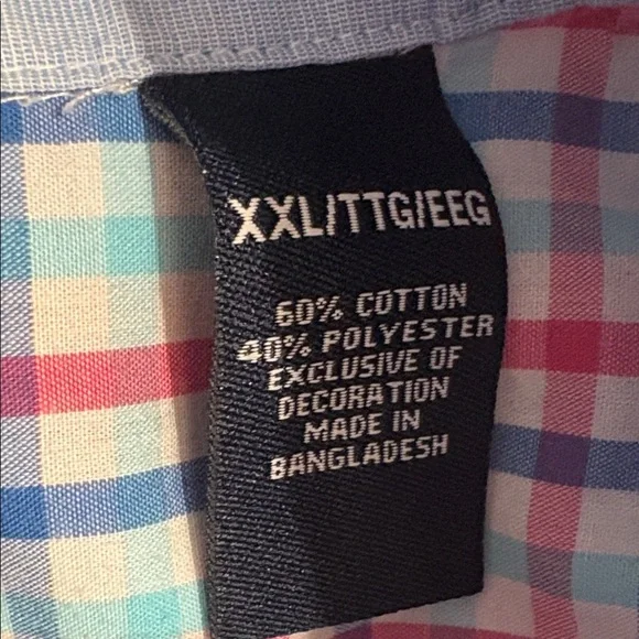 Chaps Red and Blue Plaid Button Down Shirt XXL long sleeve - Picture 3 of 6